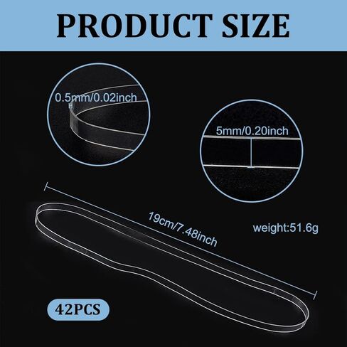 NBeads 42 PCS نطاقات مطاطية كبيرة ومساحة 7.4 بوصة مرنة متطابقة على نطاق واسع النطاق المطاط الثقيل للفنون الوثيقة الوثيقة المستلزمات الوثيقة in Saudi Arabia