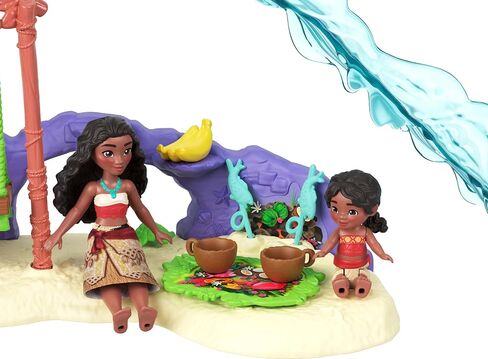 Mattel Disney Moana 2 Toys ، Moana’s Island Adventure Playset مع Moana & Simea Small Dolls ، من أصدقاء شخصية ، 5 مناطق لعب و 8 ملحقات in Saudi Arabia