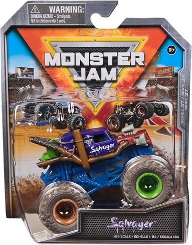 Monster Jam, Official Salvager Monster Truck, Die-Cast Vehicle, 1:64 Scale, Kids Toys for Boys Ages 3 and up in Saudi Arabia