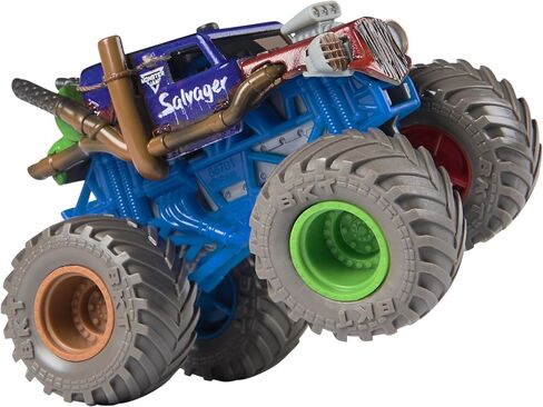 Monster Jam, Official Salvager Monster Truck, Die-Cast Vehicle, 1:64 Scale, Kids Toys for Boys Ages 3 and up in Saudi Arabia