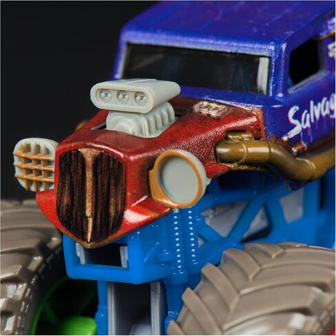 Monster Jam, Official Salvager Monster Truck, Die-Cast Vehicle, 1:64 Scale, Kids Toys for Boys Ages 3 and up in Saudi Arabia