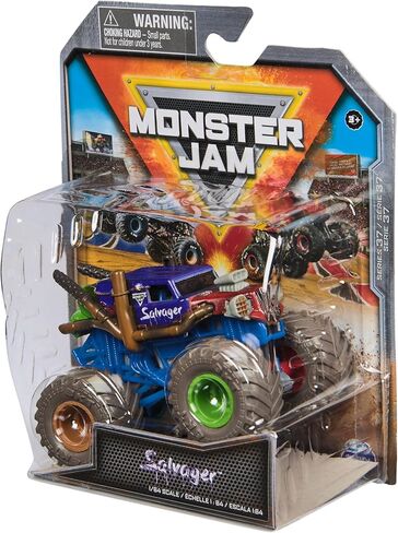 Monster Jam, Official Salvager Monster Truck, Die-Cast Vehicle, 1:64 Scale, Kids Toys for Boys Ages 3 and up in Saudi Arabia