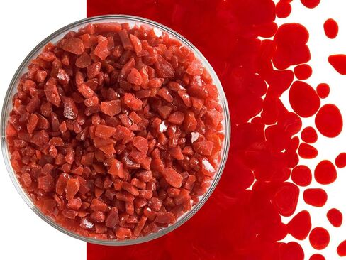 Red Glass Frit Coarse Bullseye COE 90 Fusible- 2 Ounces in Kuwait