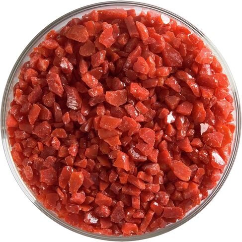 Red Glass Frit Coarse Bullseye COE 90 Fusible- 2 Ounces in Kuwait
