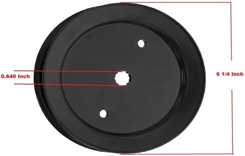 #US Parts 2 Spindle Pulley 46 Inch for Husqvarna YTH2146 XP YTH22V46 YTH2246 YTH20V46 YTH224T (fantparts#96250585) in Saudi Arabia