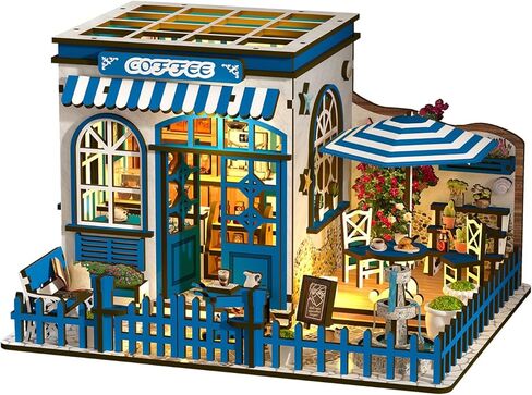 Book Nook Kit, DIY Miniature House Kit for Adults and Teens, 3D Wooden Puzzle Booknook Tiny House Bookshelf Decor, Holiday Craft Gift for Friends, Family(Japanese Courtyard) in Kuwait