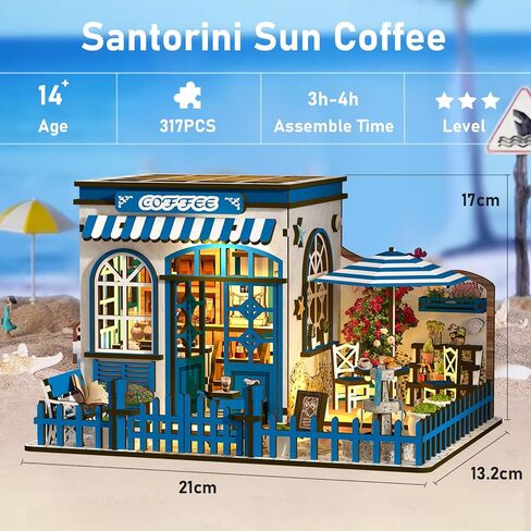 Book Nook Kit, DIY Miniature House Kit for Adults and Teens, 3D Wooden Puzzle Booknook Tiny House Bookshelf Decor, Holiday Craft Gift for Friends, Family(Japanese Courtyard) in Kuwait