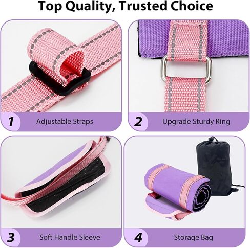 AIITLE Dog Sling for Small Dogs - Adjustable Breathable Reflective Lift Harness, Hind Leg Support for Senior Dogs with Weak Legs, Arthritis & Post-ACL Surgery (S, Purple) in Kuwait