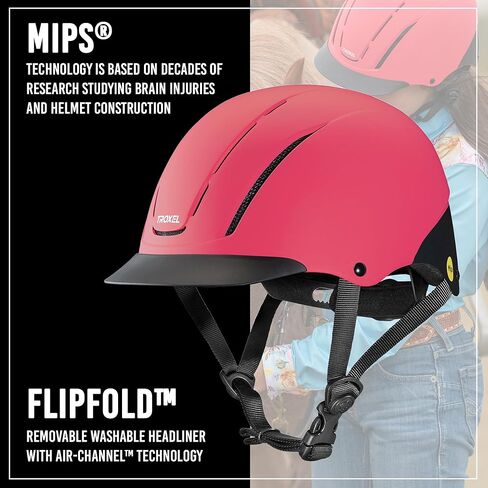 Troxel Spirit MIPS Duratec Horseback Riding Helmet Black S in Saudi Arabia