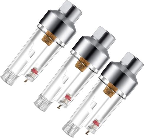 SAGUD 3pc Airbrush in-Line Mini Air Filter Air Brush Water Moisture Oil Trap Separator Kit, Connects onto Airbrushes and Hoses with 1/8" Threads Directly in Kuwait