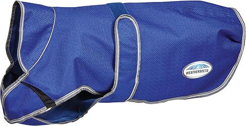 WeatherBeeta ComFiTec Premier Free Parka Deluxe Dog Coat Medium, Dark Blue/Grey/White, 16" in Saudi Arabia