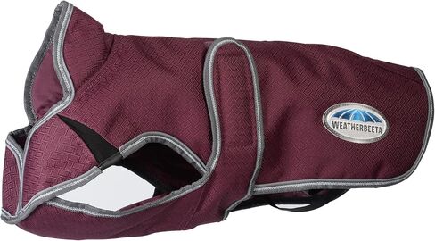 WeatherBeeta ComFiTec Premier Free Parka Deluxe Dog Coat Medium, Dark Blue/Grey/White, 16" in Saudi Arabia