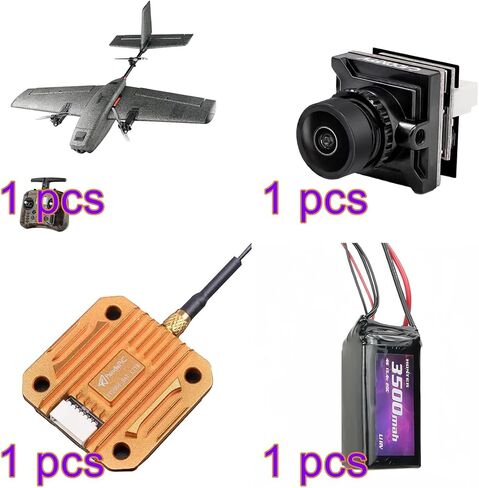 Ranger T1 VTOL Remote Control Airplane with Camera, 2.4G EPP RC Plane Vertical Takeoff Landing Fixed-Wing RC Aircraft with Flight Controller, Helicopter Toy Gift -RTF in Kuwait