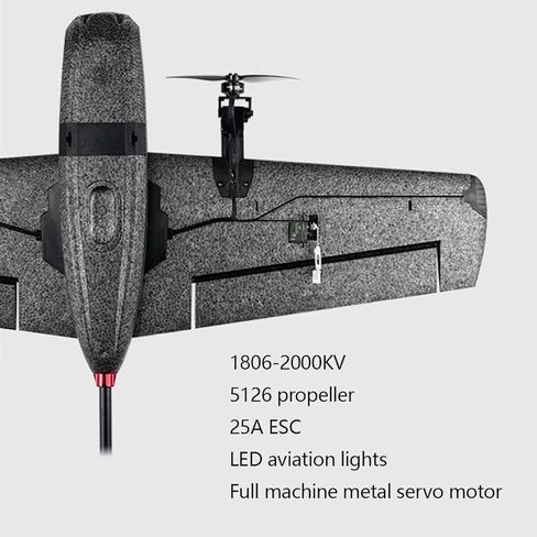 Ranger T1 VTOL Remote Control Airplane with Camera, 2.4G EPP RC Plane Vertical Takeoff Landing Fixed-Wing RC Aircraft with Flight Controller, Helicopter Toy Gift -RTF in Kuwait