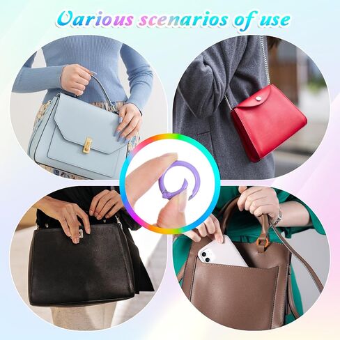 1 Inch Colorful Ring Clips, 24 Pcs Metal Keychain Clasps Loose Leaf Round Binder Spring O Ring Clasp Keychain Clips Binder Rings for Paper Binding Crafts Index Cards Book Assorted Sizes (12 Colors) in Saudi Arabia