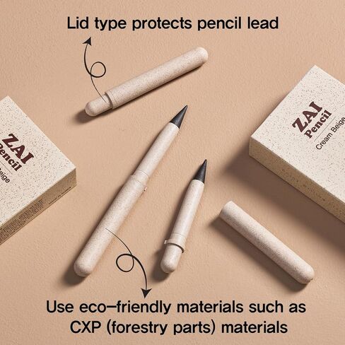 Zai Compact Infinite Pencil-قلم جرافيت صغير ، صديق للبيئة ، لا حاجة إلى شحذ ، حجم محمول ، صلابة HB in Saudi Arabia