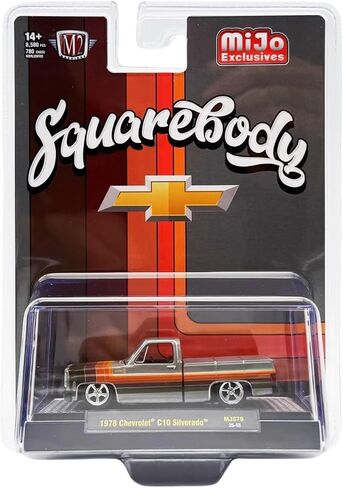 1978 C10 بيك آب شاحنة رمادية مع خطوط محدودة نسخة إلى 8580 قطعة في جميع أنحاء العالم 1/64 DIECAST Model Car بواسطة M2 Machines 31500-MJS79 in Kuwait