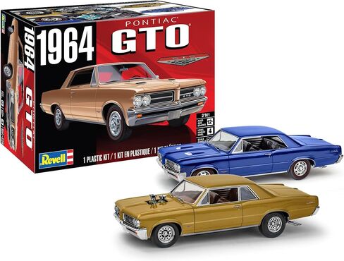 Revell 14574 1964 Pontiac GTO 2'N1 1:24 مقياس 104 قطعة مهارة المستوى 4 طقم بناء طراز طقم in Saudi Arabia