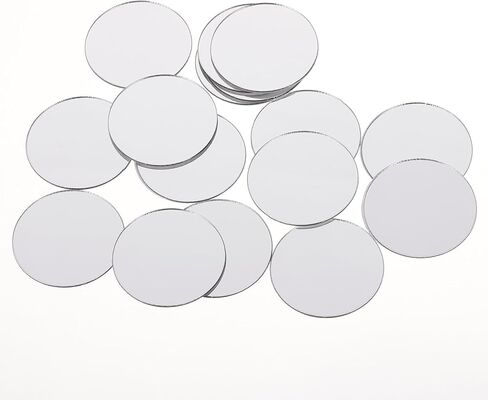 50 Pcs Small Round Craft Mirrors Circles Craft Mirrors Tiles Mini Acrylic Mirror Tiles 1 inch Mosaic Mirror Tile for DIY Crafts Wall Decor Jewelry Making in Saudi Arabia