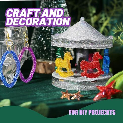 مجموعة مسحوق بريق تجميلية فاخرة ، حزمة 10G ذات الألوان المتعددة ، غبار التألق لفن DIY ، الحرف اليدوية ، الديكور الهالوين (الأزرق) in Saudi Arabia