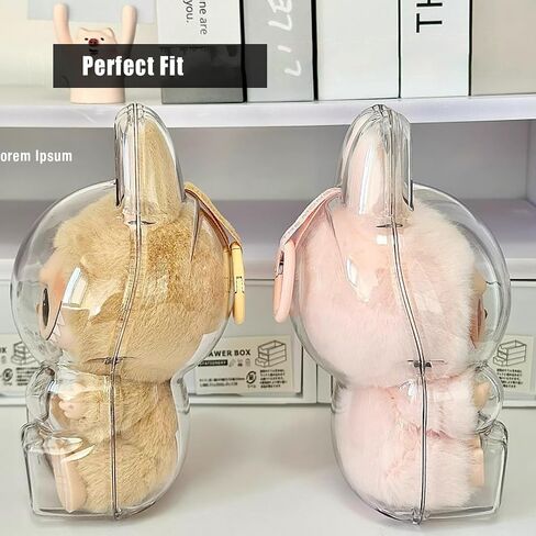 Protective Case for Labubu Display Case Won’t Trap Hair Highly Transparent, Exciting Macaron Big into Energy 1pcs (Standing) in Saudi Arabia