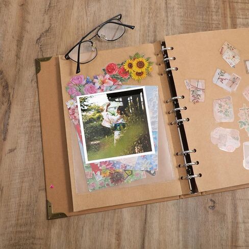 10 Pcs Adhesive Clear Corner Pockets Planner Adhesive Pockets 6 x 6 Inch Self-Adhesive Planner Sticky Display Sheet Protectors for Office School Notebooks Posting Signs Planners Folders Accessories in Saudi Arabia