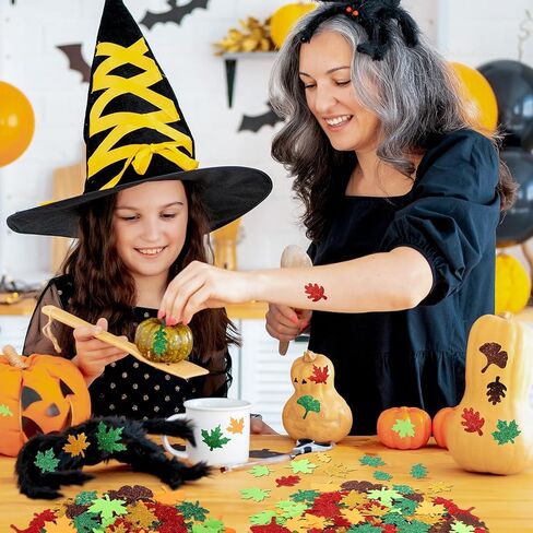 320 قطعة ملصقات الرغوة اللامعة السقوط ، أوراق مقبوصة مابل غينكغو لورقة الخريف ملصق للفن للفنون ديي ديي هدايا الشكر ديي in Kuwait