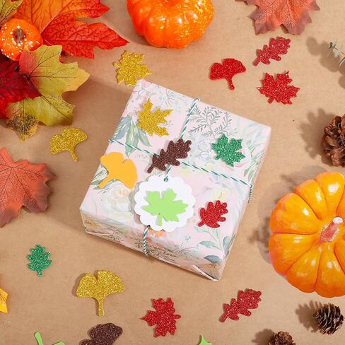 320 قطعة ملصقات الرغوة اللامعة السقوط ، أوراق مقبوصة مابل غينكغو لورقة الخريف ملصق للفن للفنون ديي ديي هدايا الشكر ديي in Kuwait