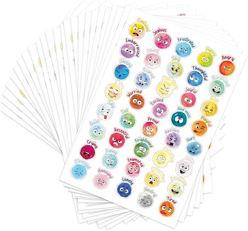 يمكن استخدام الملصقات العاطفية ، والملصقات العاطفية للوجه 800 PCS مع 40 عاطفي ، لمكافآت الفصول الدراسية للطلاب ، وملصقات المشاعر ، والأكواب ، وأدفاب الدفاتر ، وما إلى ذلك ، الإبداع DIY غير محدود. in Kuwait