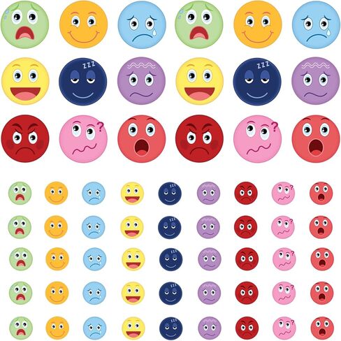 810 Pcs Emotion Stickers Mood Feeling Face Stickers for Kids on Journaling Funny Mood Incentive Behavior Teacher Reward Sticker for Classroom Supply Home School(face810) in Kuwait