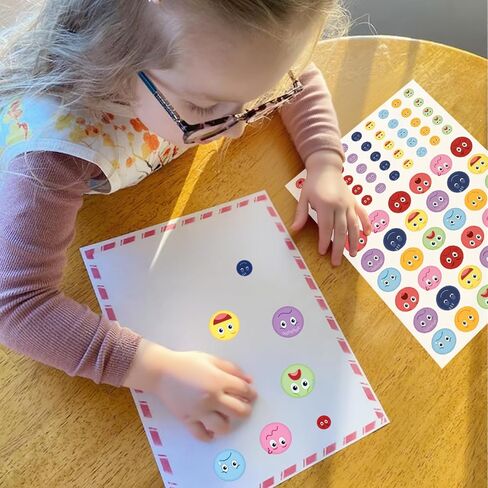 810 Pcs Emotion Stickers Mood Feeling Face Stickers for Kids on Journaling Funny Mood Incentive Behavior Teacher Reward Sticker for Classroom Supply Home School(face810) in Kuwait
