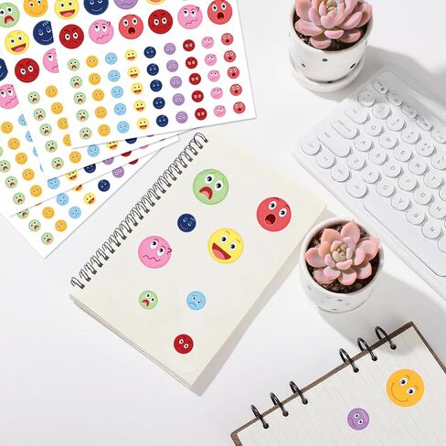 810 Pcs Emotion Stickers Mood Feeling Face Stickers for Kids on Journaling Funny Mood Incentive Behavior Teacher Reward Sticker for Classroom Supply Home School(face810) in Kuwait