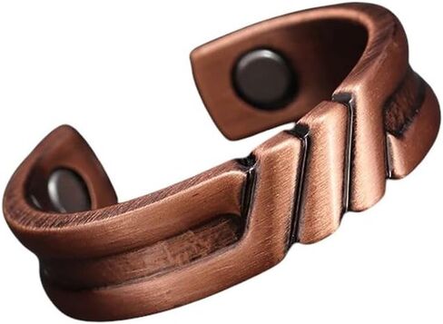 New 2026 Retro Fashion Classic Knot Pattern Copper Opening Magnitic Ring Multifunctional Men Women Jewelry Accessories Trendy Creative Gift in Saudi Arabia