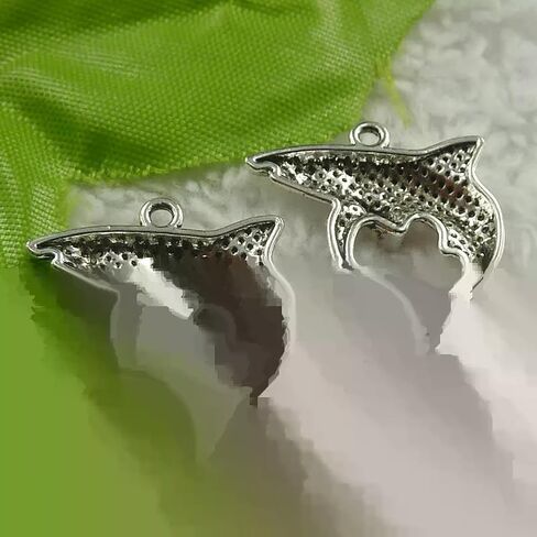 220 pcs Tibet Silver Dolphin 24x23x4mm B4424 in Saudi Arabia