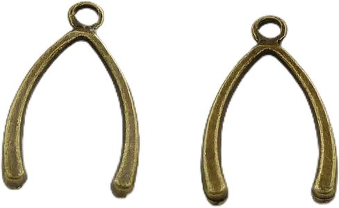 232 pcs Bronze Plated Wishbone 25x15mm B197 in Saudi Arabia