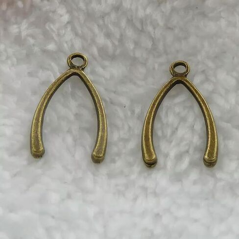 232 pcs Bronze Plated Wishbone 25x15mm B197 in Saudi Arabia