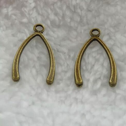 232 pcs Bronze Plated Wishbone 25x15mm B197 in Saudi Arabia