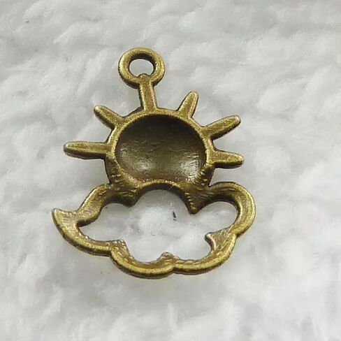 400 pcs برونزية مطلي بالشمس السحابة 21x16mm B273 in Kuwait
