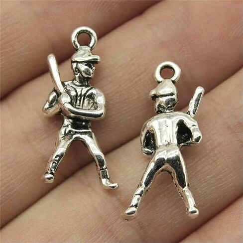 140 PCS Tibet Silver Baseball Player 25x12mm B13746 in Kuwait