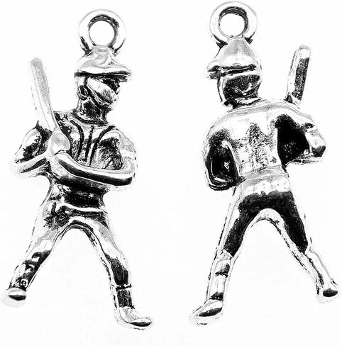 140 PCS Tibet Silver Baseball Player 25x12mm B13746 in Kuwait