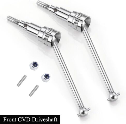 MORLORDY 4Pcs RC Front & Rear CVD Driveshaft Dogbone Joint Axle Shafts for 1/18 HBX 18859 18858 18868 High Speed RC Off Road Car Truck Upgrade Parts (Front & Rear) in Saudi Arabia