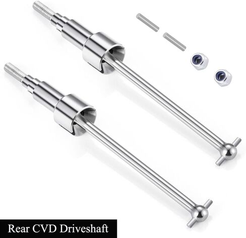 MORLORDY 4Pcs RC Front & Rear CVD Driveshaft Dogbone Joint Axle Shafts for 1/18 HBX 18859 18858 18868 High Speed RC Off Road Car Truck Upgrade Parts (Front & Rear) in Saudi Arabia