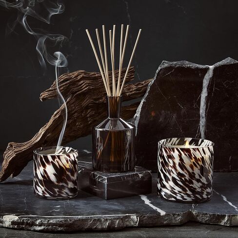 LAFCO New York 3-Wick Candle, Chamomile Lavender - 30 oz - 120-Hour Burn Time - Reusable, Hand Blown Glass Vessel - Made in The USA in Kuwait