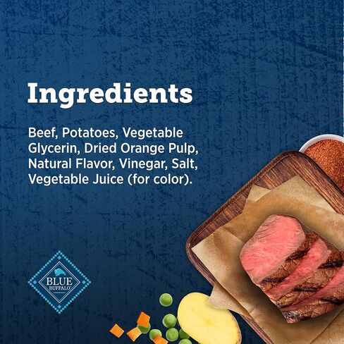 Blue Buffalo True Chews Premium Morsels Dog Treats, Made in The USA with Natural Ingredients, Steak, 10-oz Bag in Saudi Arabia
