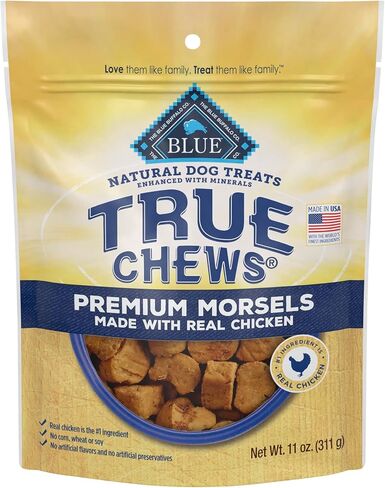 Blue Buffalo True Chews Premium Morsels Dog Treats, Made in The USA with Natural Ingredients, Steak, 10-oz Bag in Kuwait