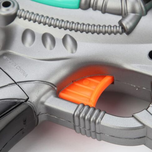 Electric Toy Space Gun, Galactic Infinity Alien Blaster Pistol for Kids Pretend Play with Flashing LED Lights and Blasting Laser FX Sounds in Saudi Arabia