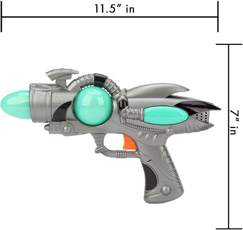Electric Toy Space Gun, Galactic Infinity Alien Blaster Pistol for Kids Pretend Play with Flashing LED Lights and Blasting Laser FX Sounds in Saudi Arabia