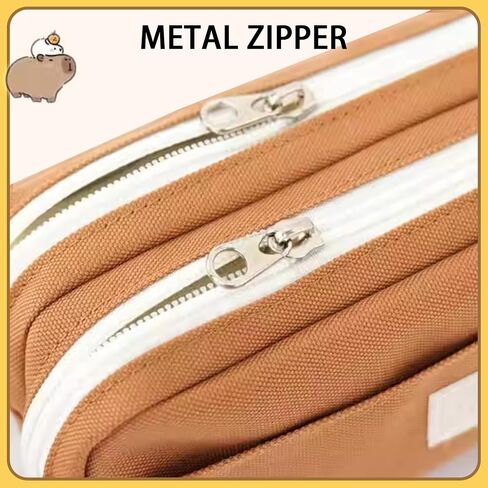 Capybara Pencil Case ، BARGE CAPYBARA PEMINC POUCH STANTICERY PEN BAS ، CUTE KAWAII PENBEL CASE CARTON in Kuwait
