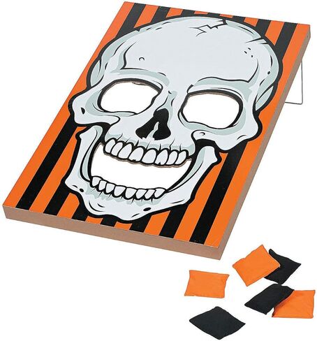 Large Halloween Skull Bean Bag Toss Game (Includes 6 Bags) Halloween Party in Kuwait