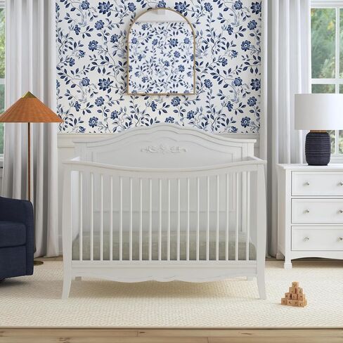 DaVinci Fiona 4-in-1 Convertible Crib in White, Greenguard Gold Certified in Saudi Arabia